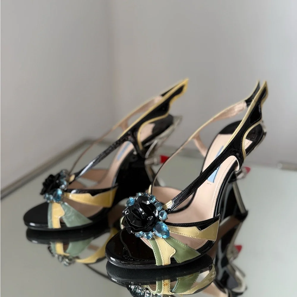 Like new Prada Cadillac Rod Heels Hot Rod Flame 37 - Picture 5 of 17